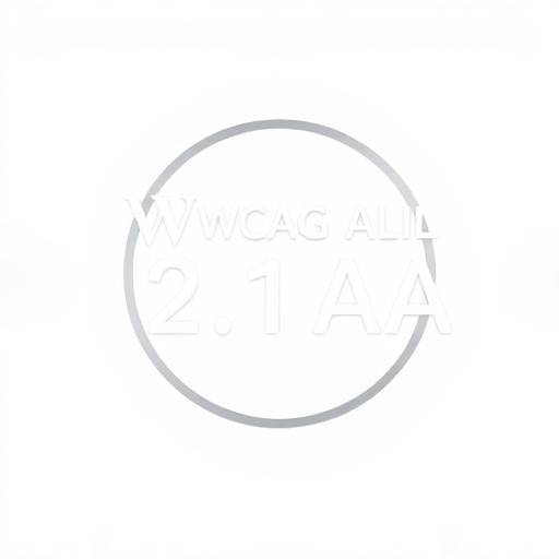 Logotipo de WCAG 2.1 nivel AA, indicando cumplimiento con las pautas de accesibilidad web.