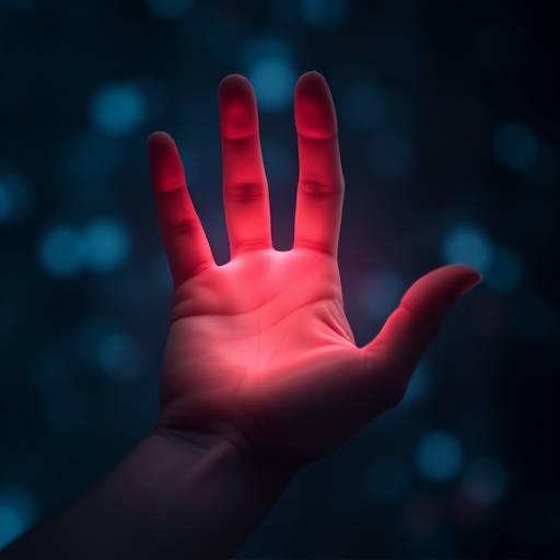 Una mano protegiendo datos digitales, representando la seguridad de la información personal.